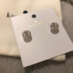 Kate Spade Halo Crystal Earrings Studs